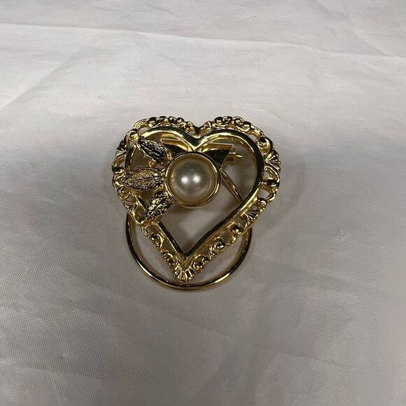 Vintage Gold Tone Scarf Clip - Picture 3 of 7